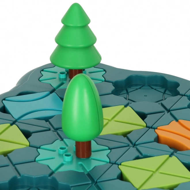 Logik Brettspiel Labyrinth mit Hindernisparcours