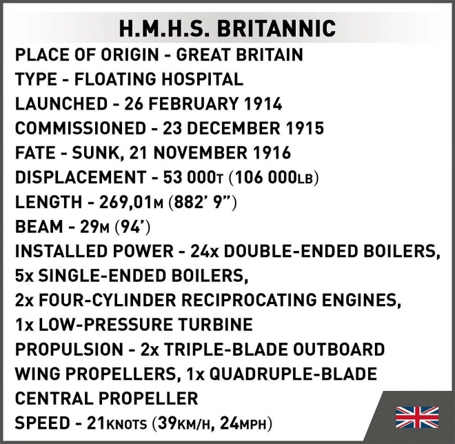 Modellbausatz Britannic - COBI