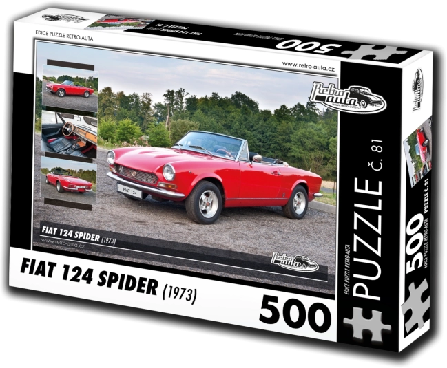 RETRO-AUTA Puzzle FIAT 124 Spider (1973) – 500 Teile