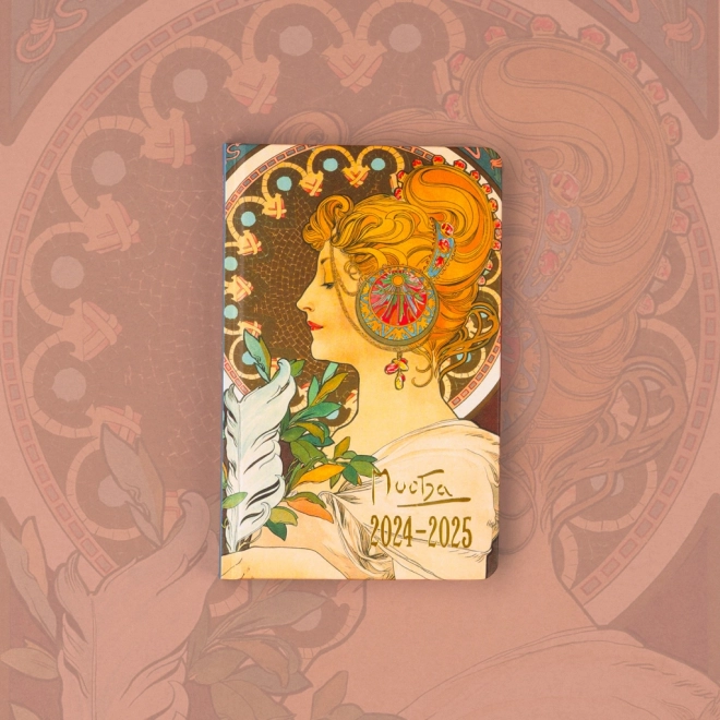 Notique 18-Monats-Planer Alfons Mucha 2024/2025