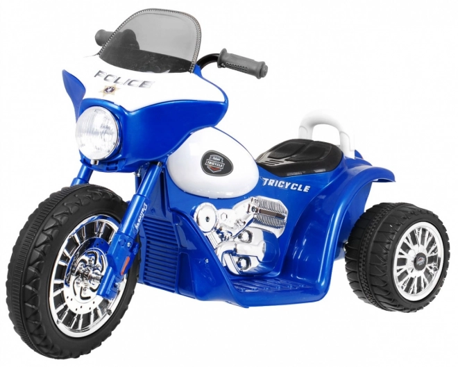 Chopper Kindermotorrad mit Akku Blau