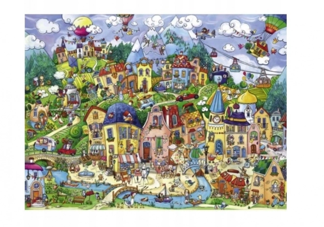 Heye Puzzle Buntes Städtchen 1500 Teile