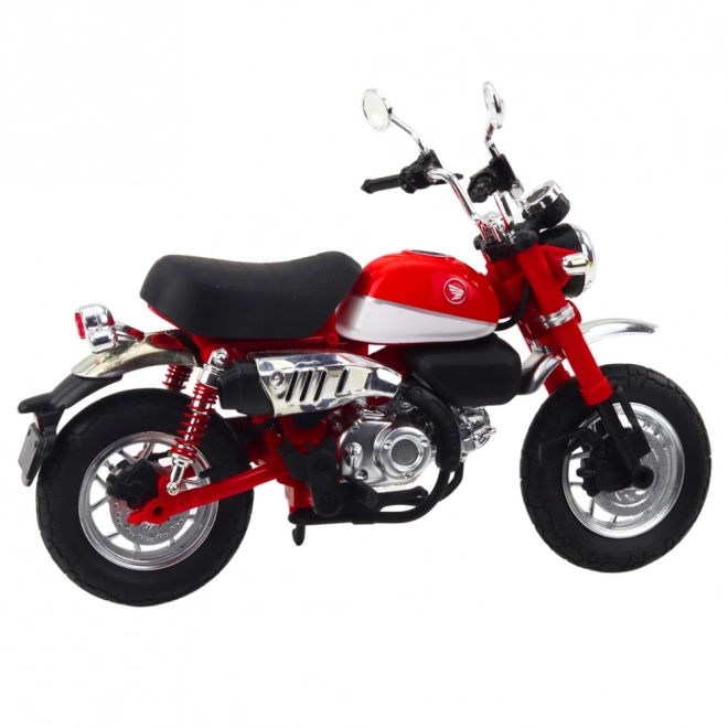 Klassisches Retro-Metallmotorrad Rot 1:12