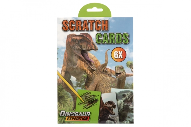 Kratzbilder mit Dino-Motiven