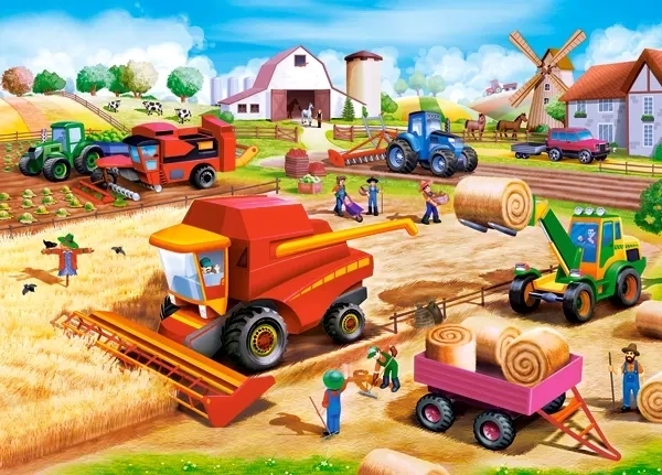 Castorland Puzzle Arbeiten auf dem Bauernhof 60 Teile