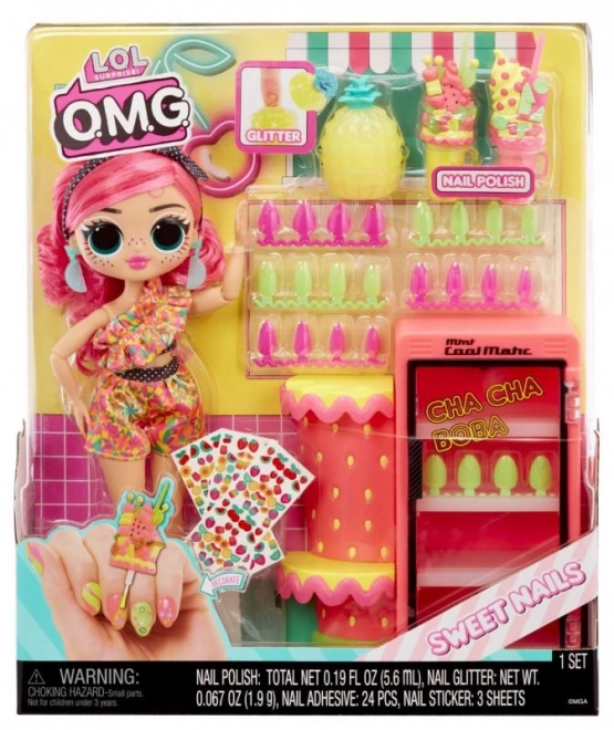 L.O.L. Surprise! OMG Nagelstudio mit Puppe - Pinky Pops Frucht