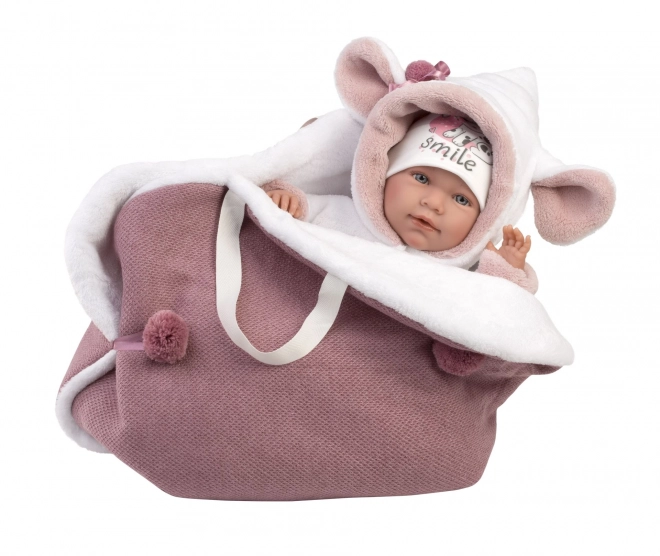 Reborn Babypuppe mit Geräuschen - 42 cm