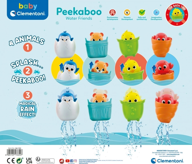 Clementoni Baby Peekaboo Wasserfreunde Krabbe