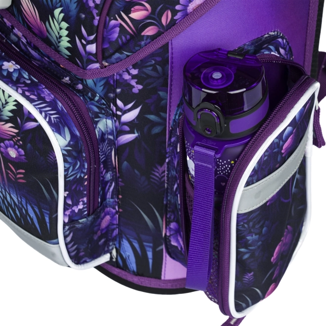 Baagl 3-Set Ergo Jungle Panda: Schultasche, Federmäppchen, Beutel