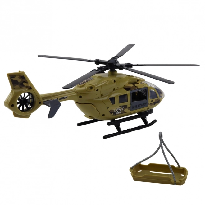 Militärischer Spielzeughubschrauber mit Licht und Sound 1:14