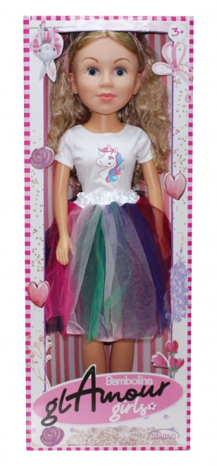 Brautpuppe in Einhornkleid, 80 cm