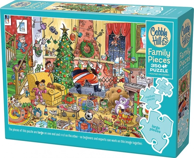 Cobble Hill Familienpuzzle Weihnachtsmann fangen 350 Teile