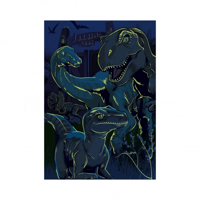 Leuchtpuzzle JURASSIC WORLD XL 100 Teile