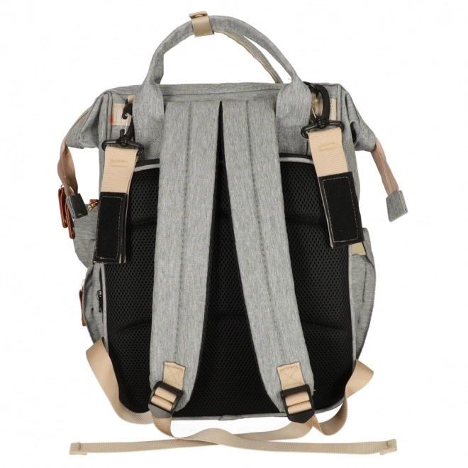 Baby Wickeltasche Rucksack Grau