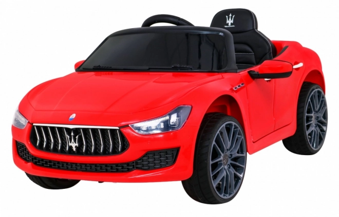 Maserati Ghibli Batterie für Kinder Rot + Fernsteuerung + Langsamer Start + EVA + MP3 USB + LED-Diode