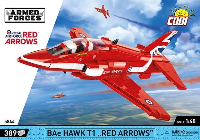 Cobi Bereitstellung BAE Hawk T1 Red Arrows Modellflugzeug