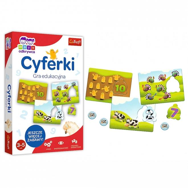 Lehrreiches Spiel Zahlen aus der Reihe Kleiner Entdecker Trefl