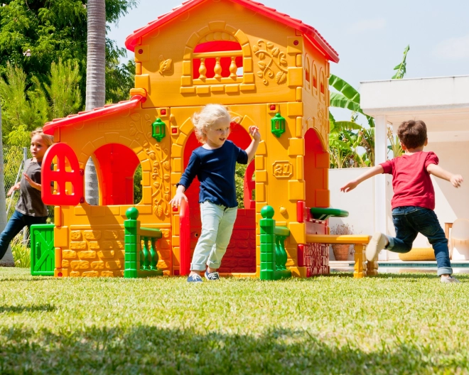 Gartenhäuschen Super Villa mit Tisch und Stühlen