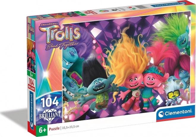 Brilliantes Puzzle Trolls 3 von Clementoni