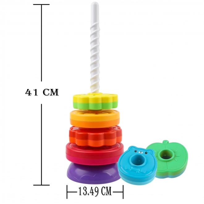 Bildungsspiralturm mit Tieren WOOPIE für Kinder
