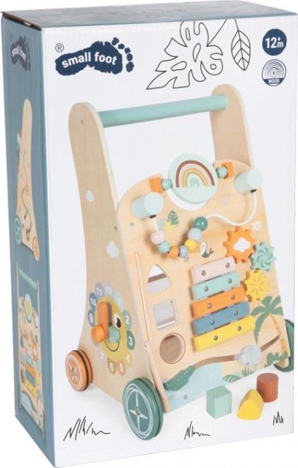 Safari-Lauflernwagen aus Holz für Kinder