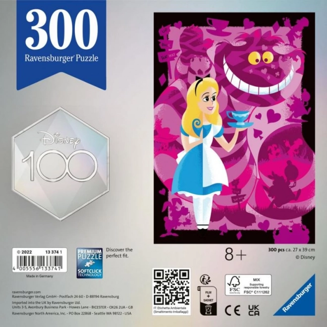 Disney 100 Jahre: Alice im Wunderland Puzzle 300 Teile