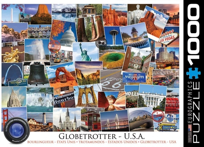 Eurographics Puzzle Globetrotter - USA 1000 Teile
