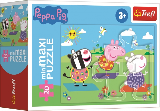 Minipuzzle Peppa Wutz mit 20 Teilen