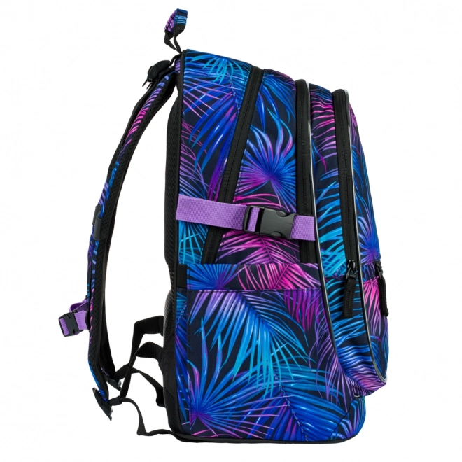 BAAGL 3 SET Core Palm: Rucksack, Mäppchen, Beutel