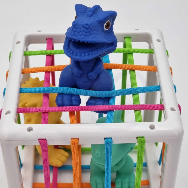 Elastischer Sensorik-Würfel mit Dinosauriern für Kinder