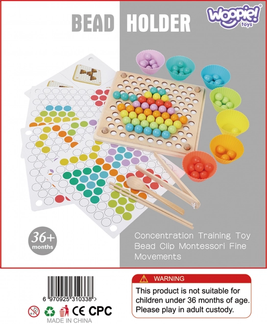 Bunte Kugeln Montessori Mosaiksortierbrett