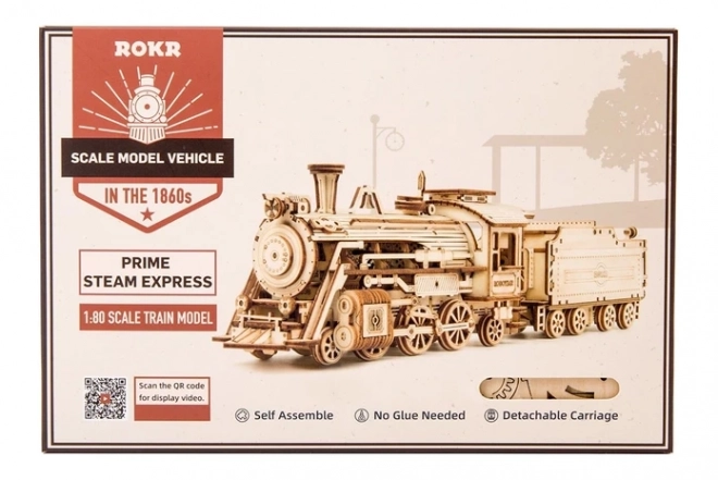 Robotime Rokr 3D Holzpuzzle Prime Steam Express