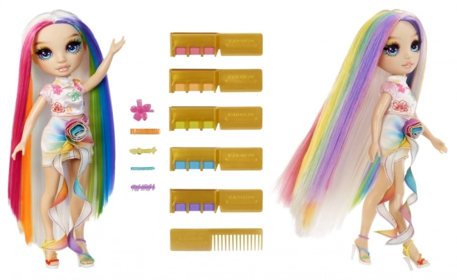 Rainbow High Puppe mit Haarkreide