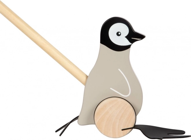 Holz-Pinguin Schiebe-Spielzeug