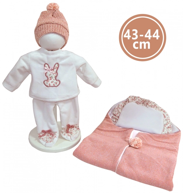 Realistische Babypuppe mit Geräuschen und weichem Körper 44 cm