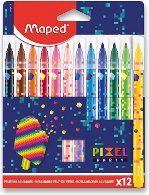 Bunte MAPED Fixy Pixel Party Set