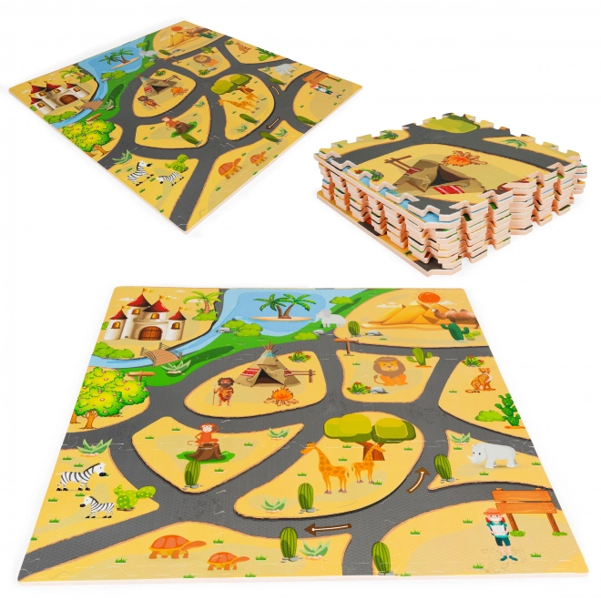 Schaummatte Safari Puzzle für Kinder