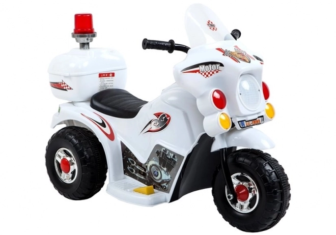 Weißes Elektro-Motorrad für Kinder