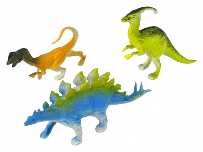 Dinosaurier Figuren Set 9-teilig Bunt