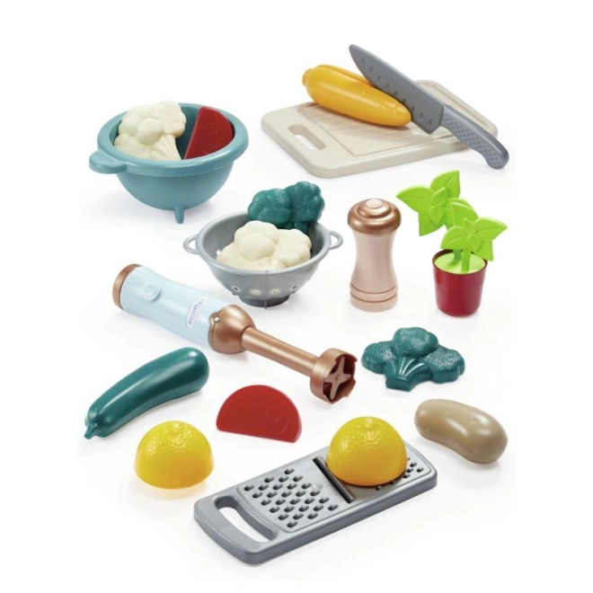 Komplettes Set an Utensilien und Zutaten