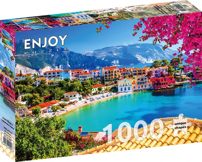 Puzzle Dorf Assos auf Kefalonia, Griechenland 1000 Teile