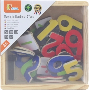 37 bunte magnetische Teile