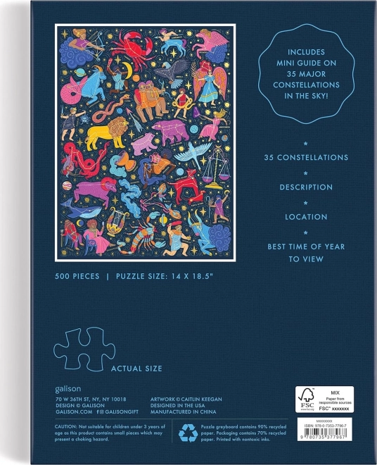 Galison Puzzle Sternzeichen 500 Teile