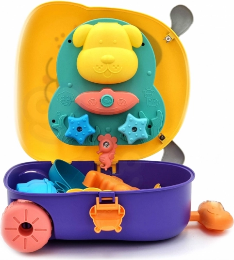 WOOPIE 3in1 Wasser Sandkasten Koffer – Hündchen