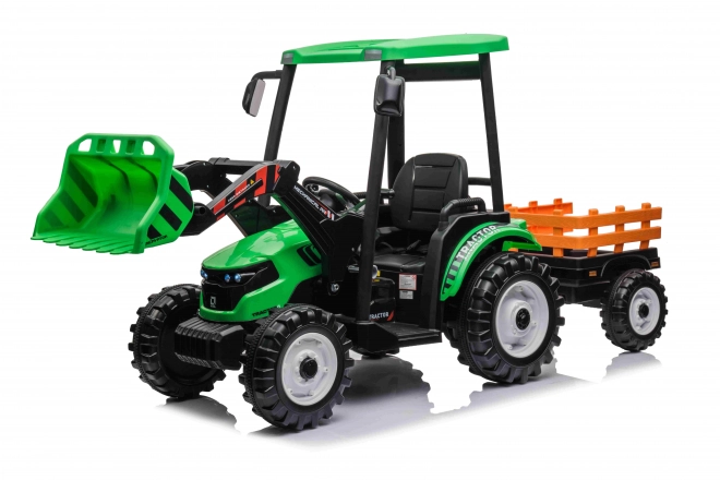MEGA Traktor D68 mit Anhänger grün