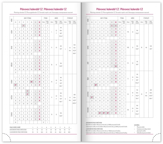 Notique Taschenkalender Aprint 2025 Blau