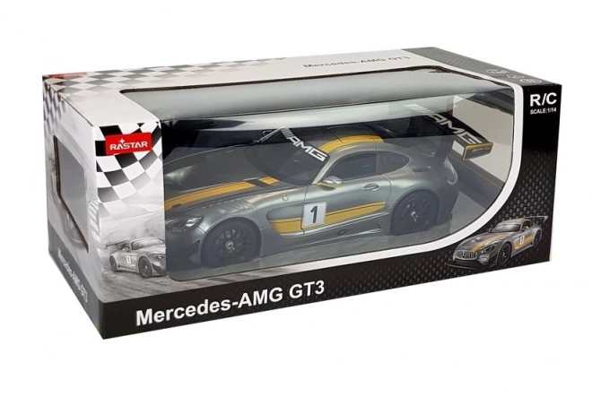 R/C Auto Mercedes-AMG GT3 Rastar 1:14 Grau ferngesteuert