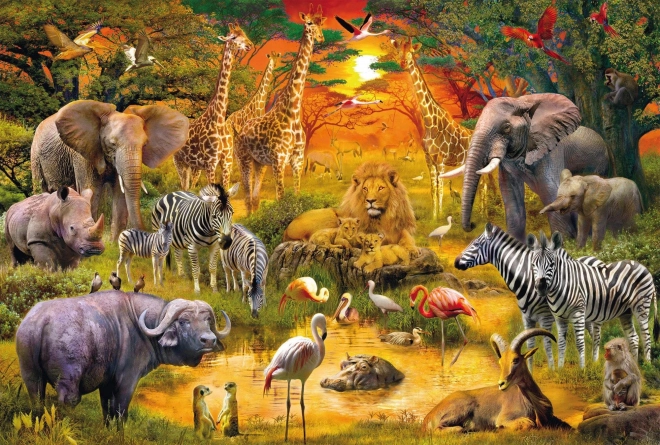 Schmidt Puzzle Afrikanische Tiere