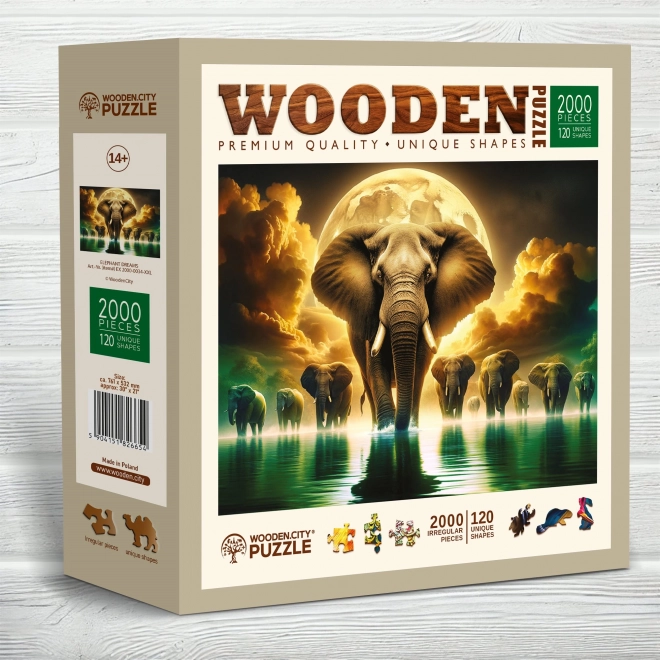 Holzpuzzle Elefantenträume 2000 Teile