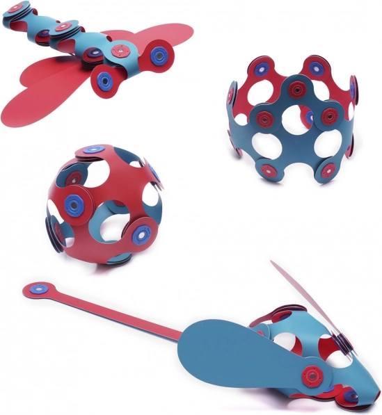 Magnetische Bauset Flamingo & Türkis